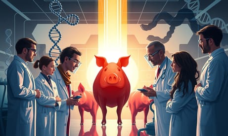 基因編輯突破：科學家成功開發人體相容豬器官移植技術