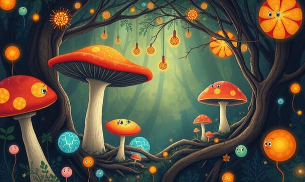 當蘑菇開始說話：揭開微生物世界驚人的溝通秘密