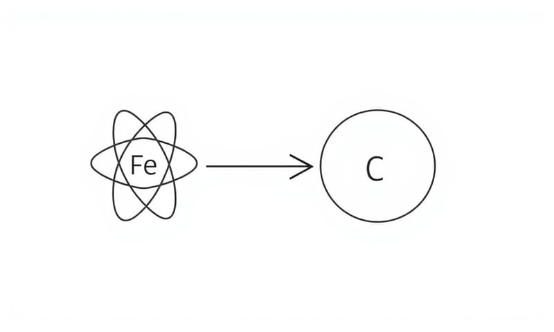 維生素C輔助鐵質吸收的抽象概念圖