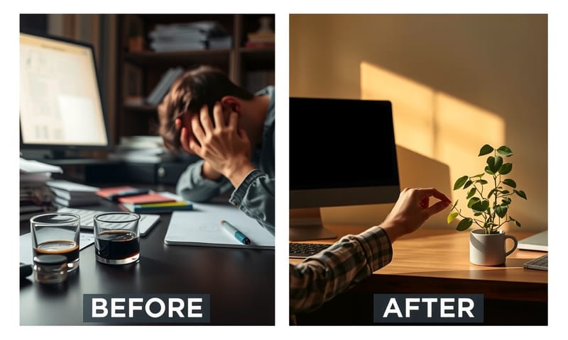 補充鐵質前後的身心狀態對比(示意)