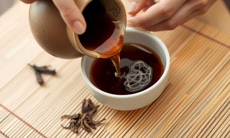 準備草本外洗液的過程