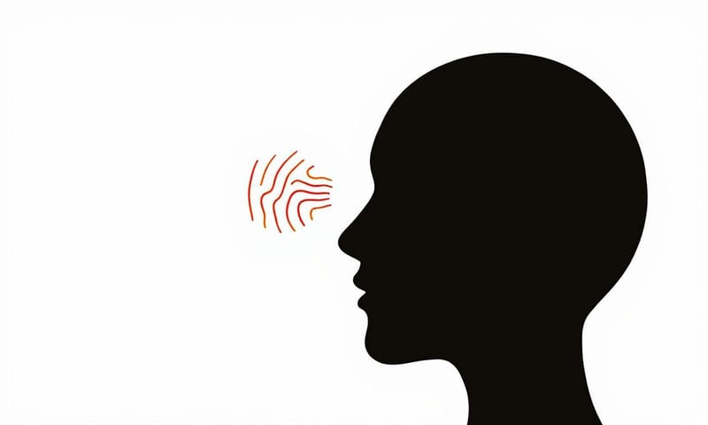 偏頭痛訊號傳遞概念圖