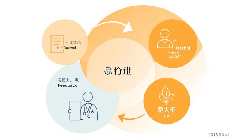 自我健康管理的反饋循環示意圖