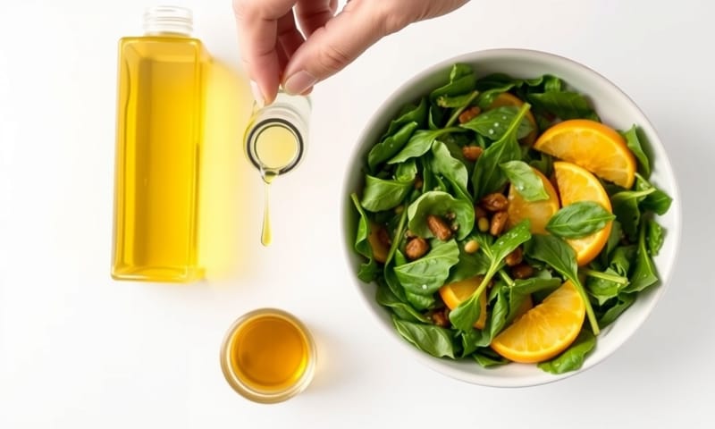 常見的食用方式是淋在沙拉上