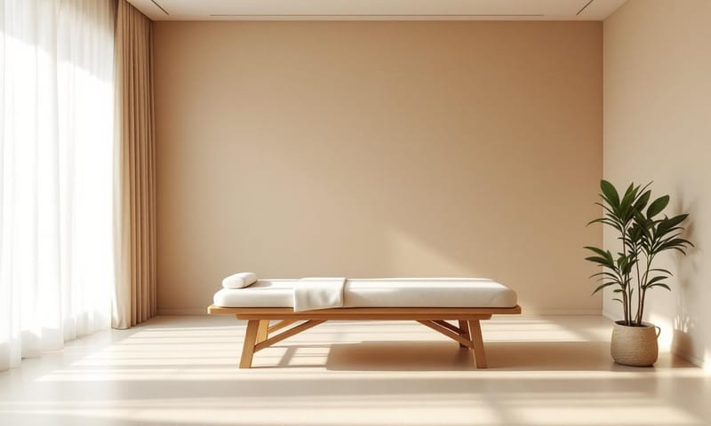 一個寧靜且現代化的針灸診間環境