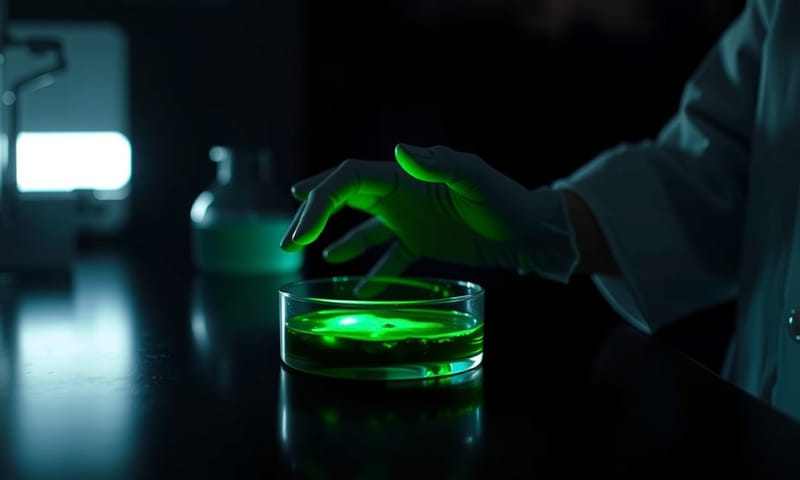 實驗室中，AI 設計的 esmGFP 正在發出前所未見的螢光