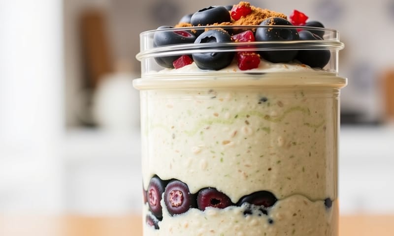 相對不夠飽足的隔夜燕麥，雖然好吃但蛋白質稍嫌不足