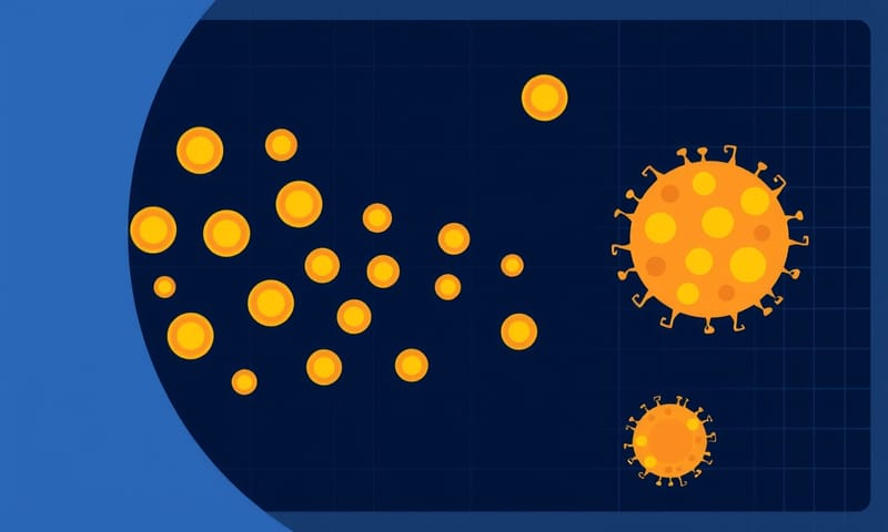 圖3：一個概念圖，想像外泌體（小球）如何精準找到目標細胞（大球）。