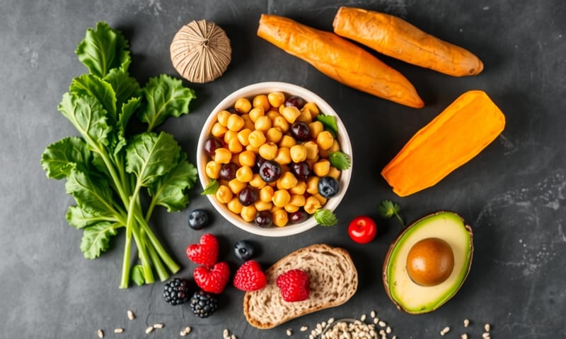 富含纖維的植物性食材