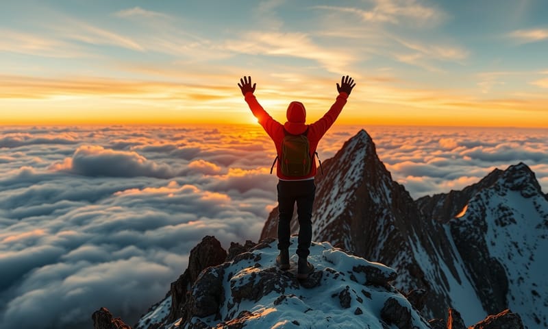 登上頂峰的瞬間，這才是真正的燃料