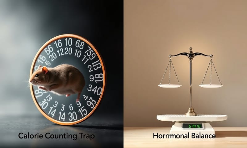 兩種減重思維的對比：卡路里陷阱 vs. 荷爾蒙平衡