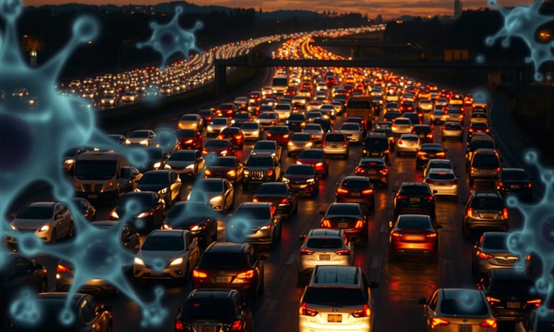 代謝交通壅塞的視覺比喻