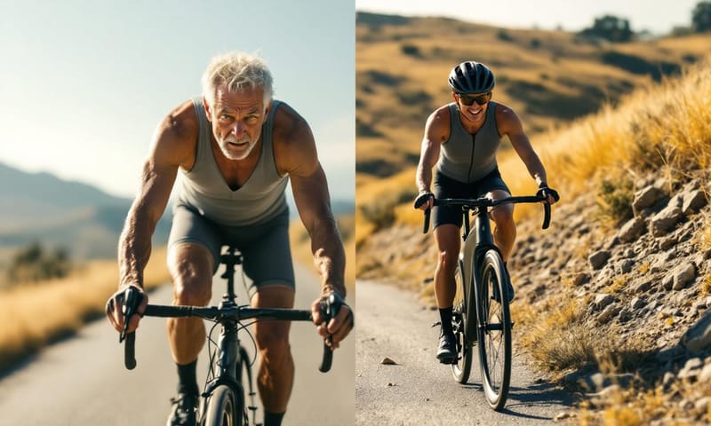 純粹靠雙腿的掙扎，與電動輔助的從容，有時只在一線之隔。