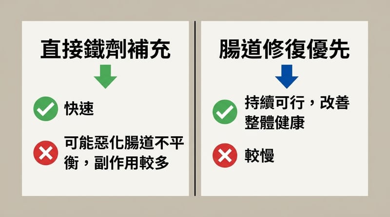 補鐵方式大對決：亂補 vs 調腸道
