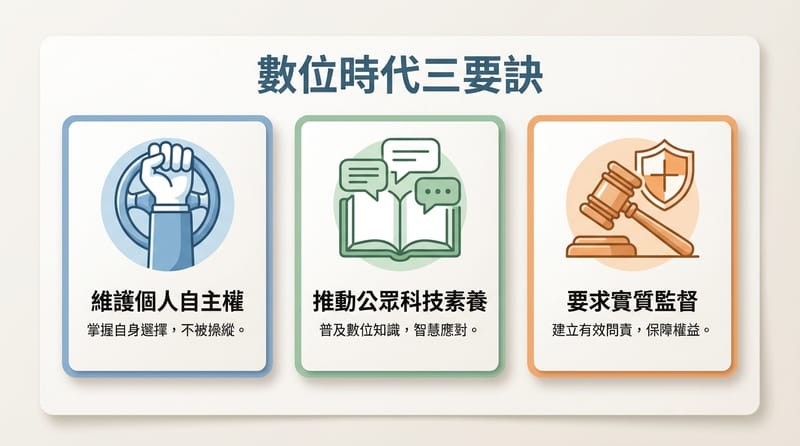 當下的行動建議：自我主導、集體參與、別等危機才覺醒