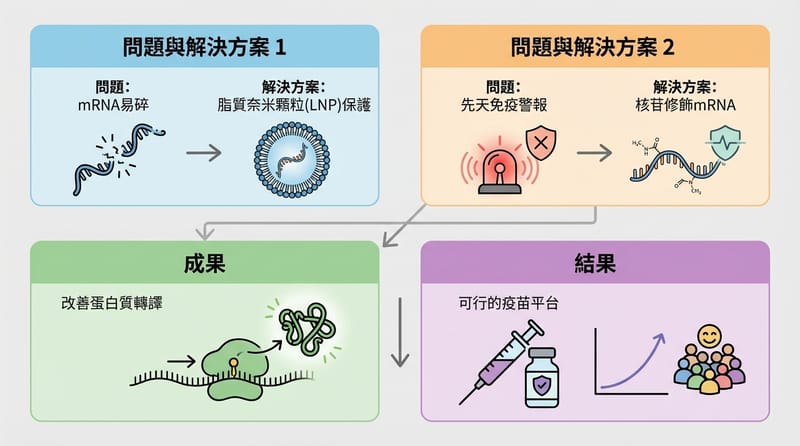 核心拆解圖：兩個主要卡關點，分別怎麼被解