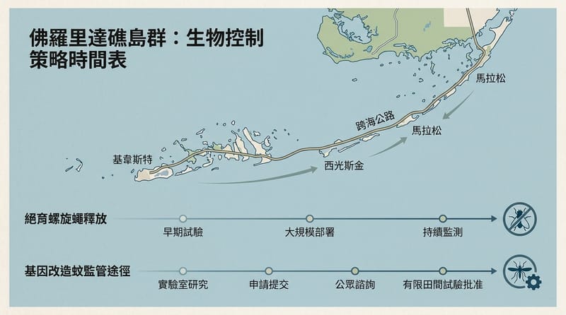 概念總覽：不育昆蟲技術與「一次交配」策略的對照