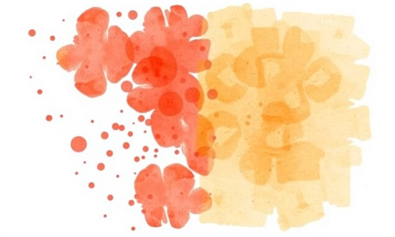 效果比喻：從發炎到緩解的抽象過程