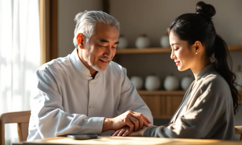 中醫師透過「望聞問切」來辨別體質