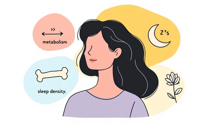 圖一：40 歲後女性身體變化示意圖