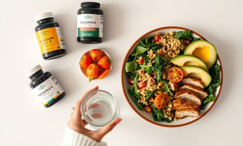 圖二：保健食品搭配均衡飲食的日常實踐