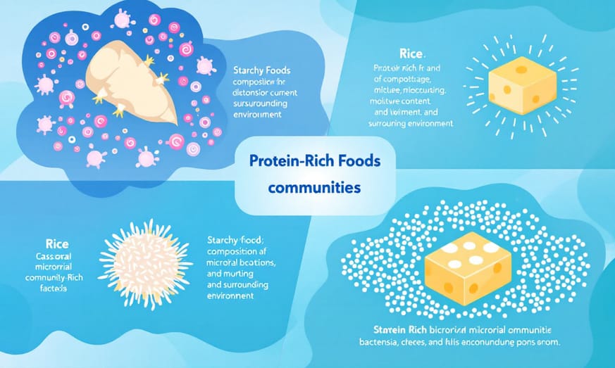 為何不同食物有不同微生物群落